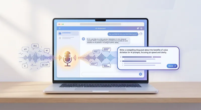 Dictate Better AI Prompts: Speak Long ChatGPT & Claude Prompts Instead of Typing Them